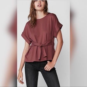 🔥HPx2🔥Cute sleeve waist tie top💄